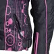 Women’s Moto Jacket W-TEC Calvaria NF-2406 - Black-Pink with Graphics