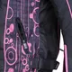 Women’s Moto Jacket W-TEC Calvaria NF-2406 - Black-Pink with Graphics