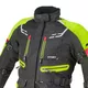 Női motoros kabát W-TEC Ventura Lady - fekete-fluor sárga