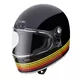 Motorcycle Helmet W-TEC Cruder Bismar - Black-Red-Yellow