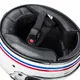 Motorcycle Helmet W-TEC Cruder Delacro - Blue-White-Red