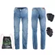 Men’s Moto Jeans W-TEC Shiquet - Blue, 4XL - Blue