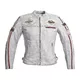 Women’s Leather Motorcycle Jacket W-TEC Sheawen Lady White - White