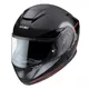 Kask motocyklowy zamknięty z blendą W-TEC Yorkroad Fusion - Czarny Szary Czerwony Błyszczący