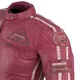 Női motoros bőrkabát W-TEC Sheawen Lady Pink