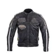 W-TEC Sheawen Vintage Herren Leder Motorradjacke - schwarz - schwarz