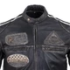 Men’s Leather Motorcycle Jacket W-TEC Sheawen Vintage - Black