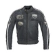 Men’s Leather Motorcycle Jacket W-TEC Dark Vintage - Dark Grey - Dark Grey