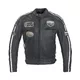 Herren Motorradjacke aus Leder W-TEC Dark Vintage - dunkelgrau