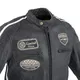 Herren Motorradjacke aus Leder W-TEC Dark Vintage - dunkelgrau