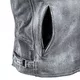 Pánská kožená moto bunda W-TEC Sheawen Waxed Grey