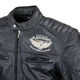 Мъжко кожено мото яке W-TEC Black Heart Wings Leather Jacket - S