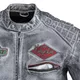 Pánska kožená moto bunda W-TEC Sheawen Waxed Grey - 5XL