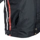 Pánská textilní bunda W-TEC Jawo - černá s červeným a bílým pruhem, 4XL