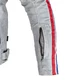 Textil motoros kabát W-TEC 91 Cordura - fehér piros és kék csíkkal