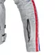 Men’s Textile Jacket W-TEC 91 Cordura - White with Red and Blue Stripe