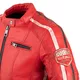 Women’s Leather Jacket W-TEC Umana - Red