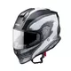 Motorcycle Helmet W-TEC Integra Graphic - Black-White