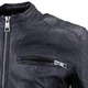 Dámska kožená bunda W-TEC Strass - čierna s kamienkami