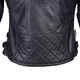 Dámská kožená bunda W-TEC Strass - černá s kamínky