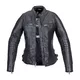 Women’s Leather Jacket W-TEC Strass - Black with Studs