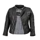 Women’s Leather Motorcycle Jacket W-TEC Corallia - Black