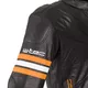 Leather Motorcycle Jacket W-TEC Brenerro - Black-Orange-White, L