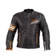 Leather Motorcycle Jacket W-TEC Brenerro - Black-Orange-White