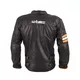 Leather Motorcycle Jacket W-TEC Brenerro - Black-Orange-White, S