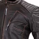 Leather Motorcycle Jacket W-TEC Embracer - Vintage Dark Brown, 4XL