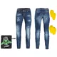 Pánské moto jeansy W-TEC Feeldy - modrá