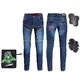 Damen Motorrad Jeans W-TEC Alfreda CE - blau