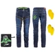 Męskie spodnie jeansy motocyklowe W-TEC Alfred CE - Niebieski