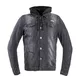 W-TEC Kafec Herren Jeans Sommer Moto Jacke mit Kapuze - schwarz - schwarz