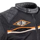 Summer Motorcycle Jacket W-TEC 2Stripe - Black-Beige-Orange