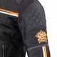 Summer Motorcycle Jacket W-TEC 2Stripe - Black-Beige-Orange