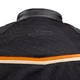 Nyári motoros kabát W-TEC 2Stripe - fekete-bézs-narancs