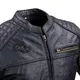 W-TEC Kostec Herren Leder Motorradjacke - schwarz