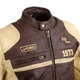 Men’s Leather Motorcycle Jacket W-TEC Retro