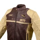 Men’s Leather Motorcycle Jacket W-TEC Retro