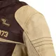 Men’s Leather Motorcycle Jacket W-TEC Retro - Black-Brown-Beige