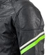 Leather Motorcycle Jacket W-TEC Montegi - Matte Black, XL