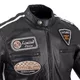 Men’s Leather Motorcycle Jacket W-TEC Black Cracker