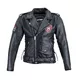 Leather Motorcycle Jacket W-TEC Black Heart Perfectis - M - Black