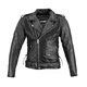 Leather Motorcycle Jacket W-TEC Perfectis - Black - Black