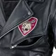 Leather Motorcycle Jacket W-TEC Black Heart Perfectis - Black