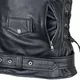 Leather Motorcycle Jacket W-TEC Perfectis - Black