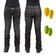 Dámske moto jeansy W-TEC C-2011 čierne - čierna