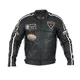 W-TEC Sheawen Herren-Leder-Motorradjacke - schwarz