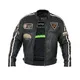 W-TEC Sheawen Herren-Leder-Motorradjacke - schwarz